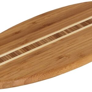 Totally Bamboo Lil' Surfer Surfboard Shaped Bamboo Serving and Cutting Board Side