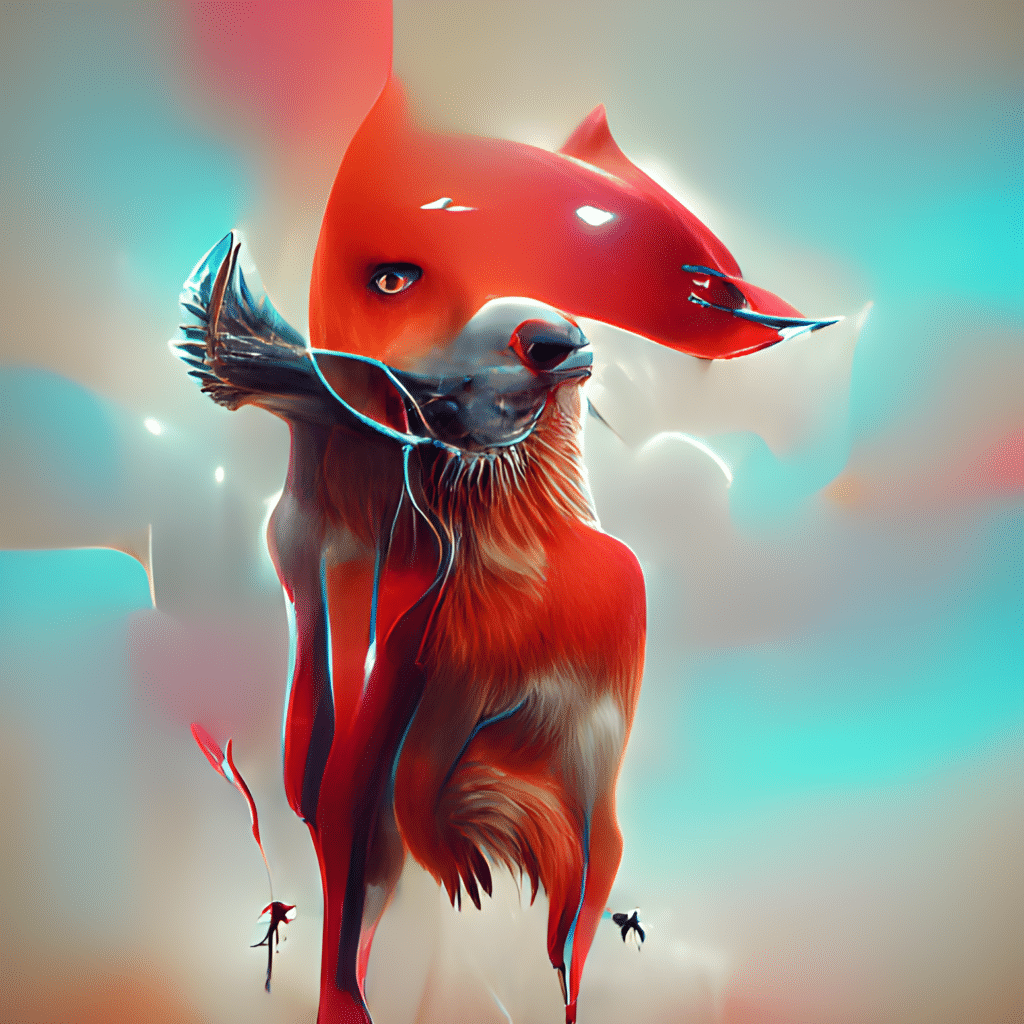 surreal red fox enhanced – temuland crypto